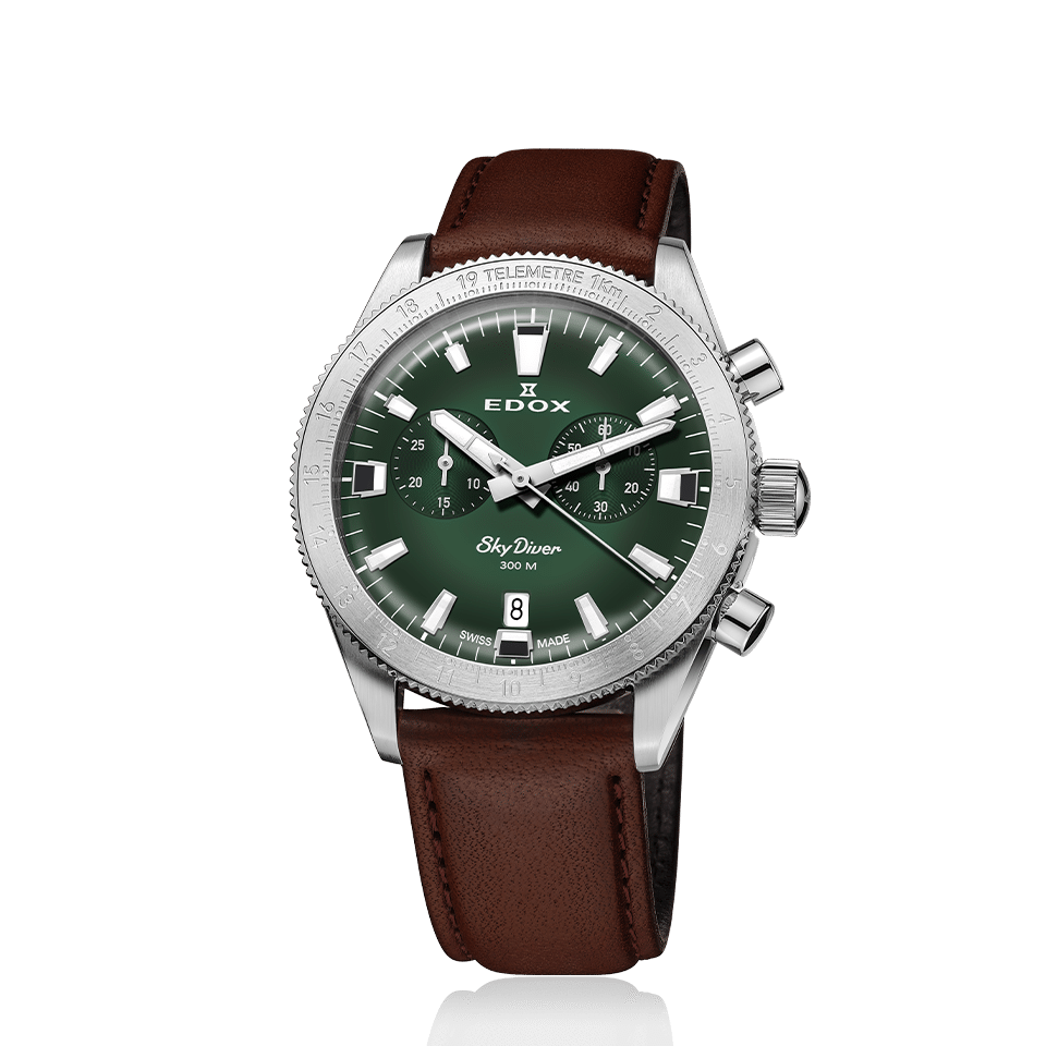 EDOX SWISS MADE 10116-3-VIDN SKYDIVER CHRONOGRAPH LIMITED EDITION