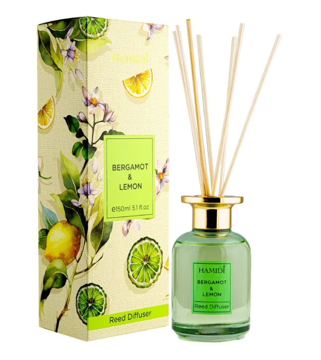 Hamidi Bergamot & Lemon 150ml Scented Stick Set