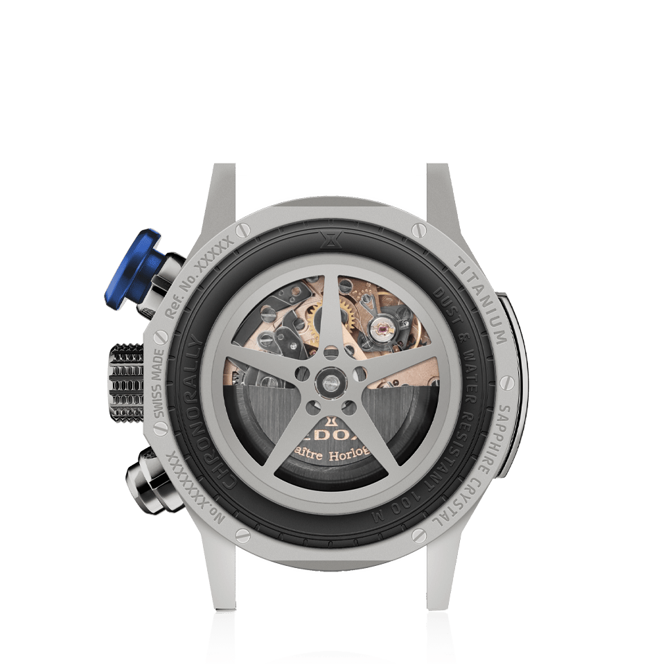 EDOX SWISS MADE 01129-TBUCBR-BUBR CHRONORALLY AUTOMATIC