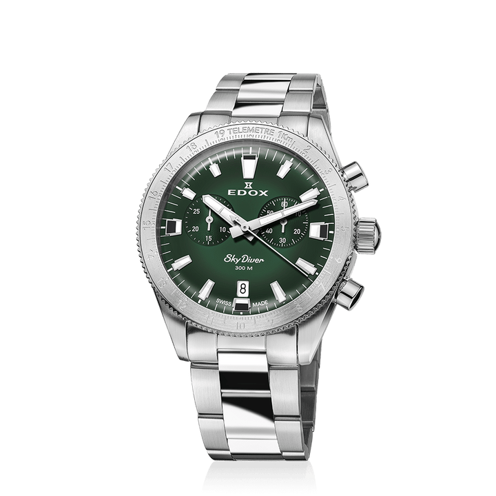 EDOX SWISS MADE 10116-3-VIDN SKYDIVER CHRONOGRAPH LIMITED EDITION