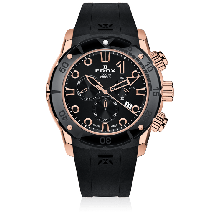 EDOX SWISS MADE 10242-TINR-NIR CO-1 CHRONOGRAPH