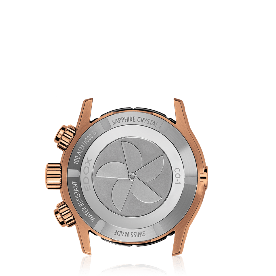 EDOX SWISS MADE 10242-TINR-NIR CO-1 CHRONOGRAPH