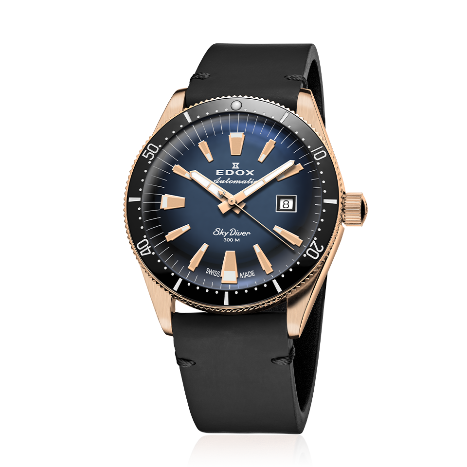 EDOX SWISS MADE 80126-BRN-BUIDR SKYDIVER DATE AUTOMATIC LIMITED EDITION