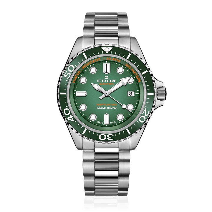 EDOX SWISS MADE 80801-3VM-VDN NEPTUNIAN GRANDE RÉSERVE DATE AUTOMATIC