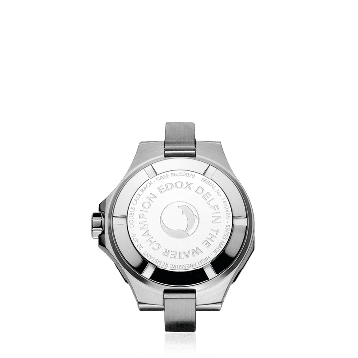 EDOX SWISS MADE 53020-3M-NANND DELFIN THE ORIGINAL DIVER DATE LADY