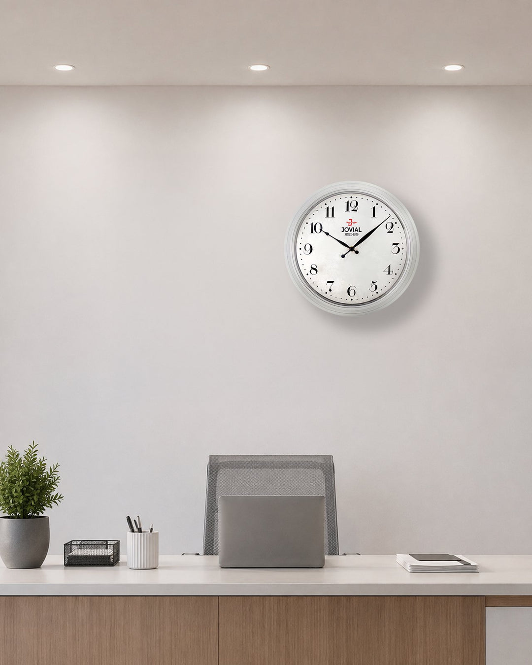 JOVIAL JWCP3502GY WALL CLOCK