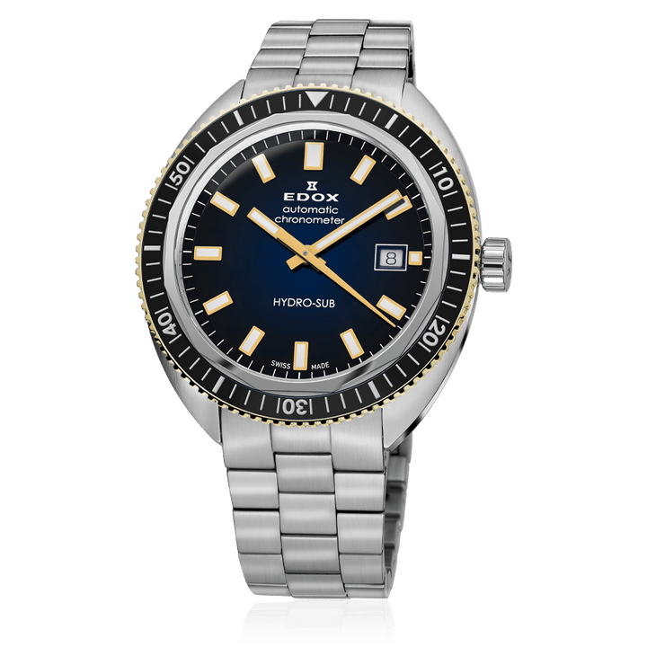 EDOX SWISS MADE HYDRO-SUB DATE AUTOMATIC CHRONOMETER 80128-357JNM-BUDD