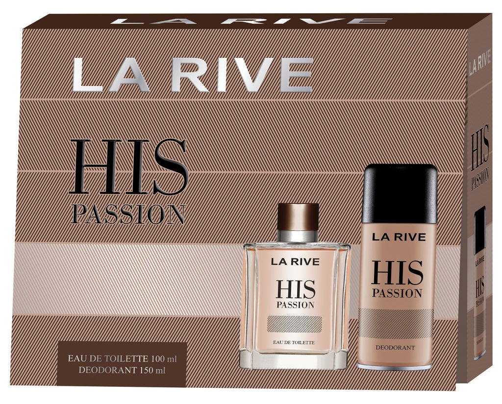La Rive His Passion Gift Set EDT 100ml & Deodorant 150ml Men